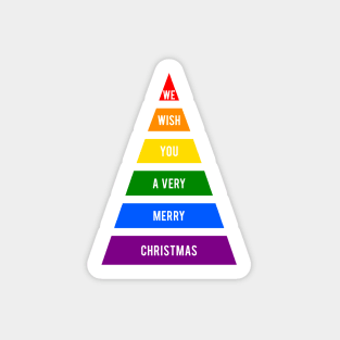 Rainbow Christmas Tree Sticker